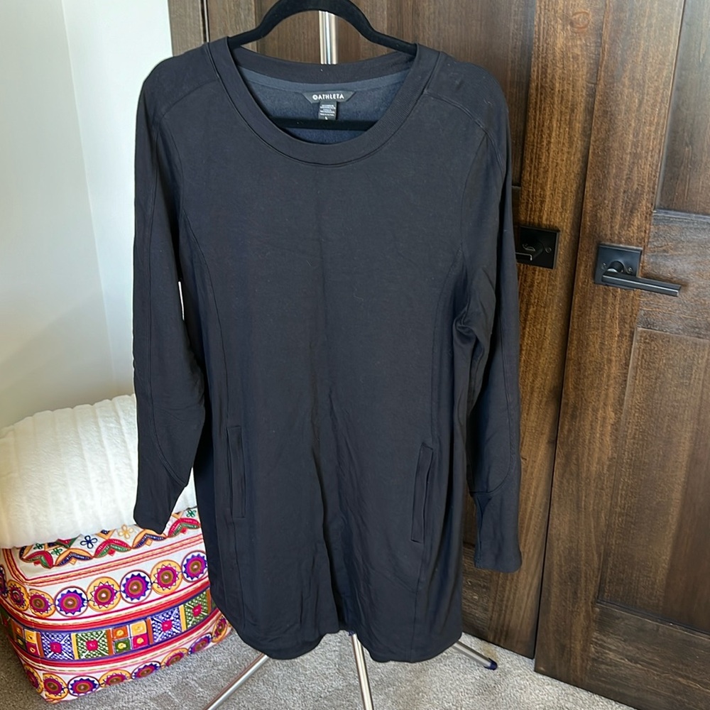 Athleta Coaster Luxe Dress L, Black